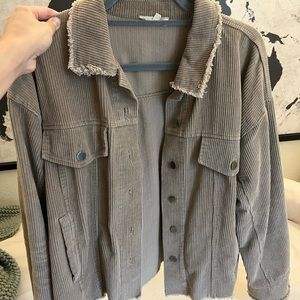 Mystree corduroy button-up jacket (size M)